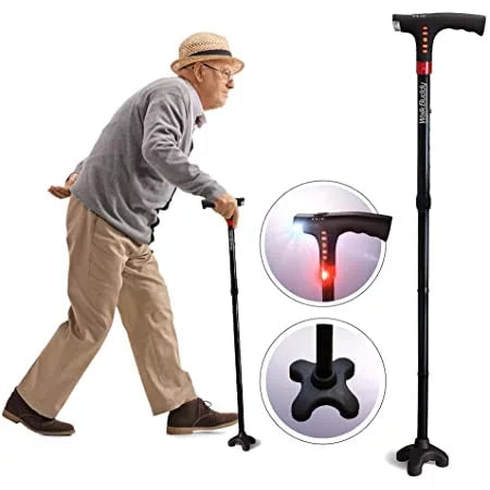 multi functional foldable led cane