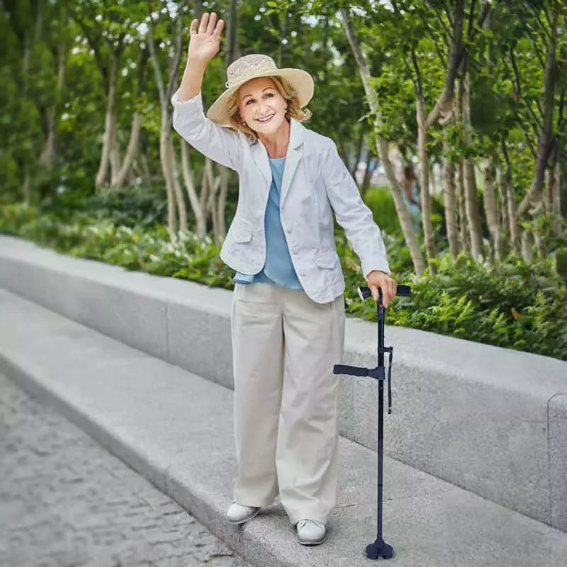 multi functional foldable led cane