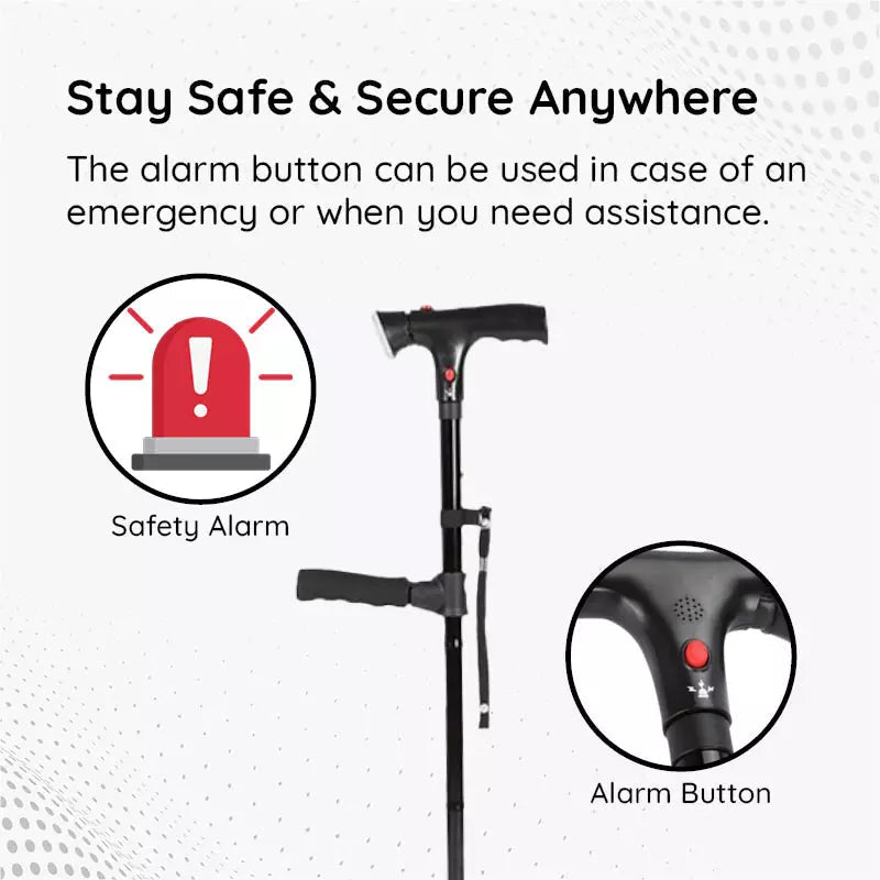 multi functional foldable led cane