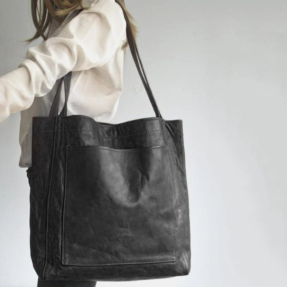 elegant womens leather handbag timeless style work casual