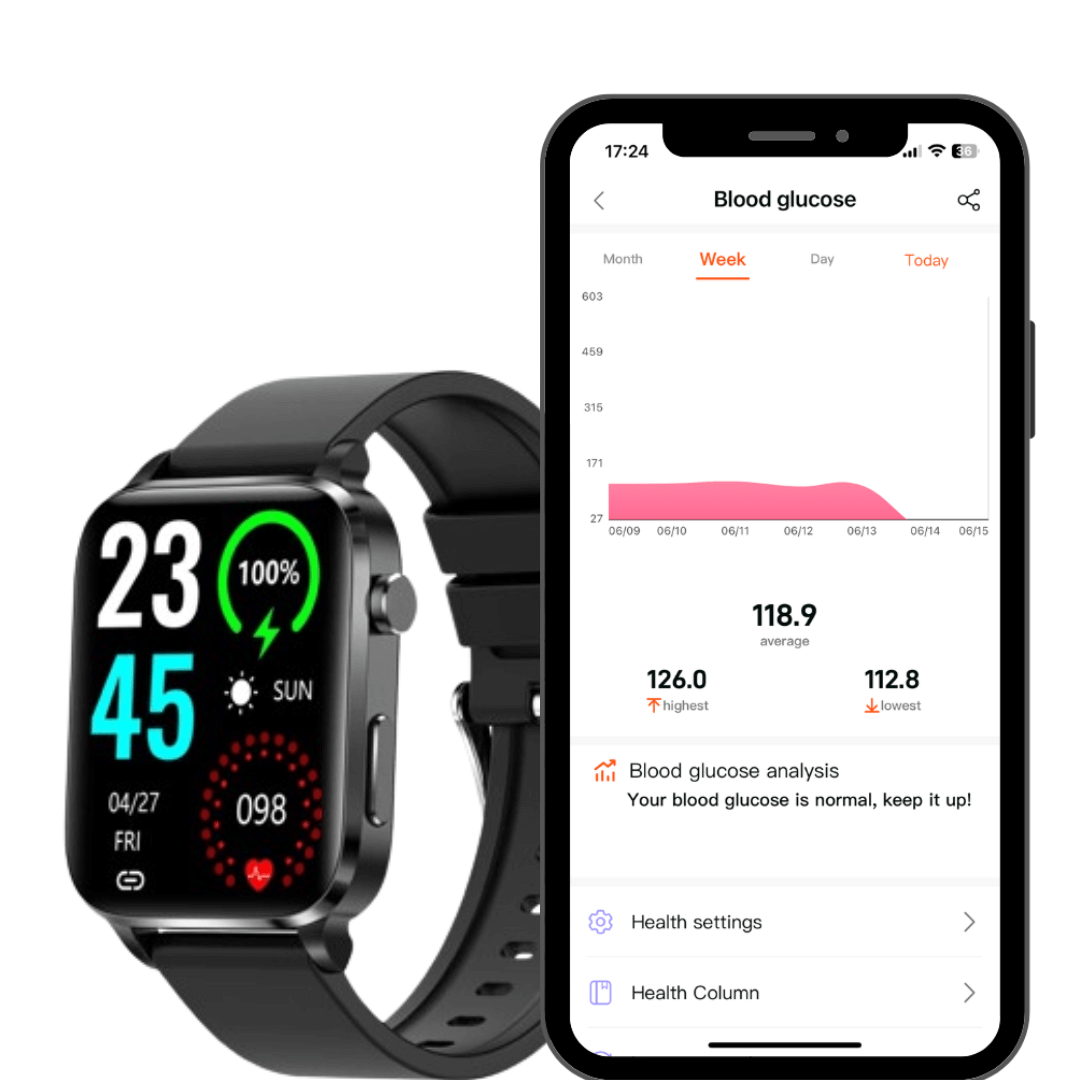 glucose monitoring watch