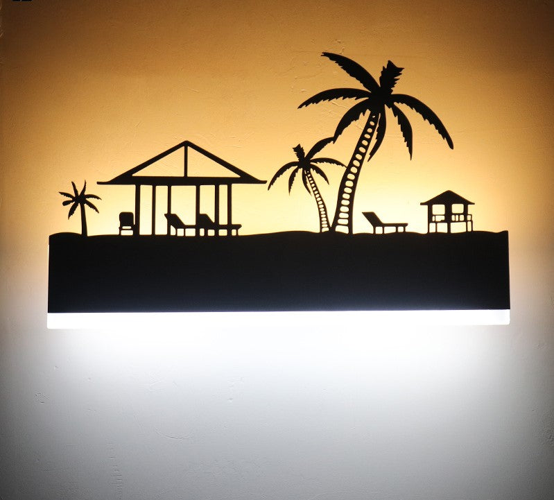 garden glow led wall light decorative art for interiors