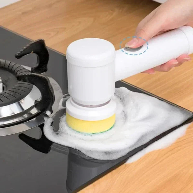 powerscrub compact cordless electric scrubber brush attachments
