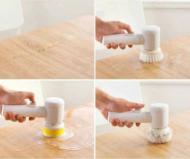 powerscrub compact cordless electric scrubber brush attachments