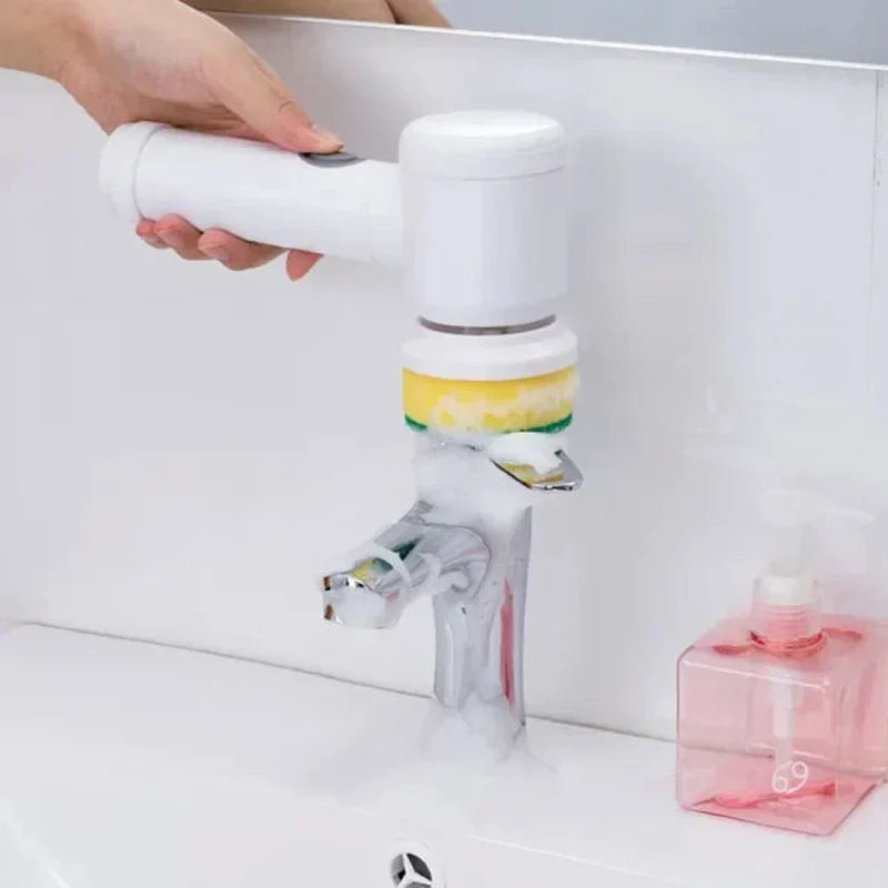 powerscrub compact cordless electric scrubber brush attachments