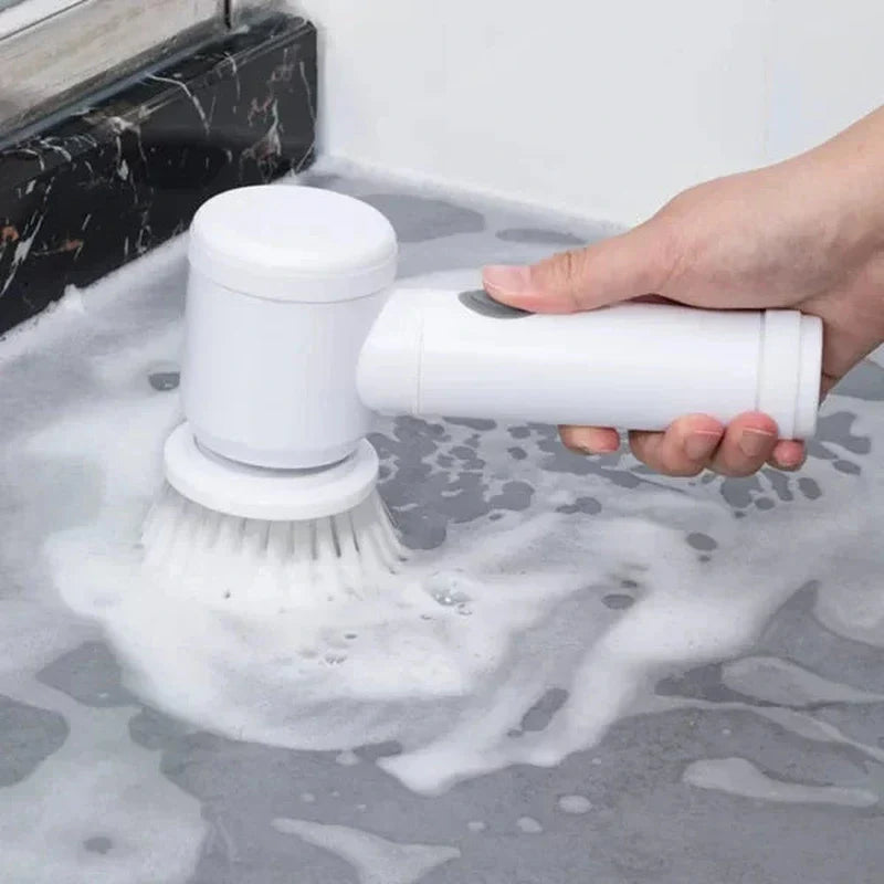 powerscrub compact cordless electric scrubber brush attachments