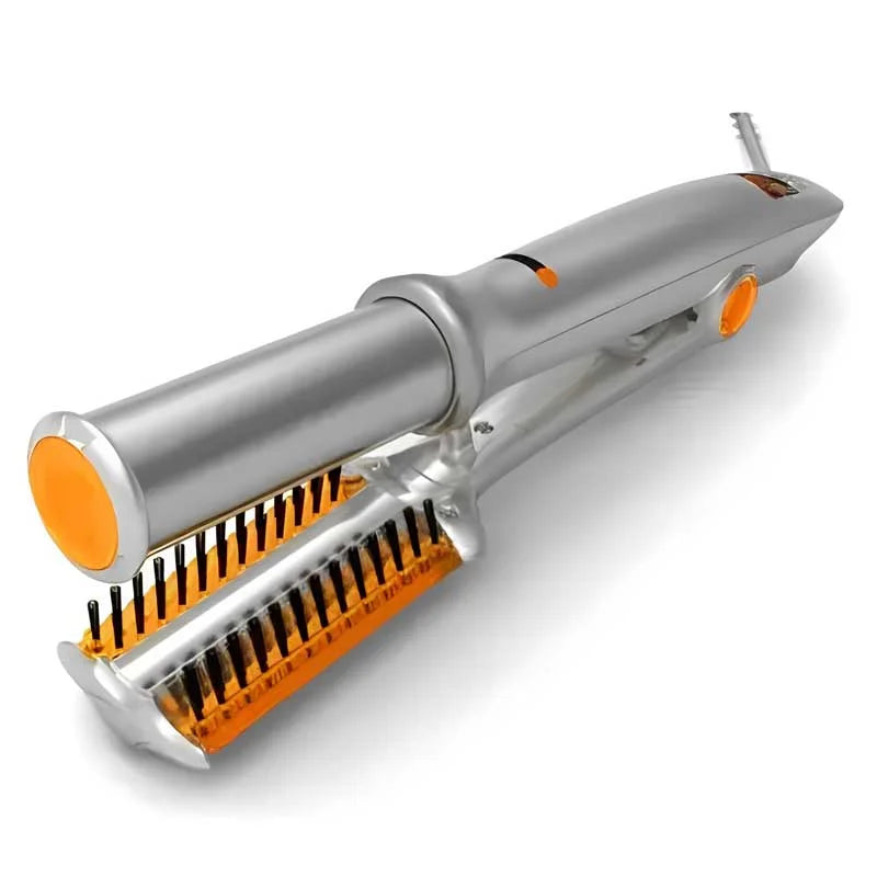 pro 3 in 1 2 way rotating curling iron hair brush