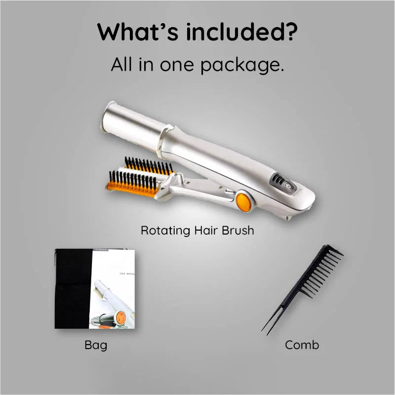 pro 3 in 1 2 way rotating curling iron hair brush