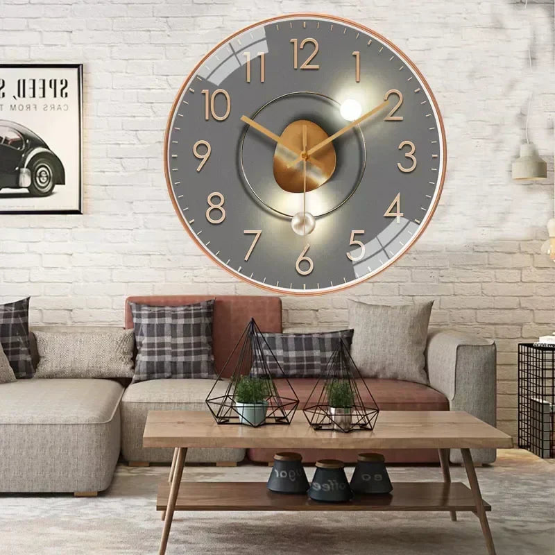 silent classic wall clock non ticking elegant timepiece