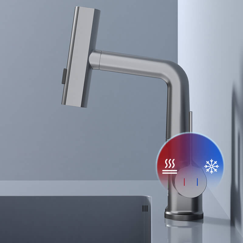 watermaster flexible led faucet 360 swivel pull out hose 5 spray optio