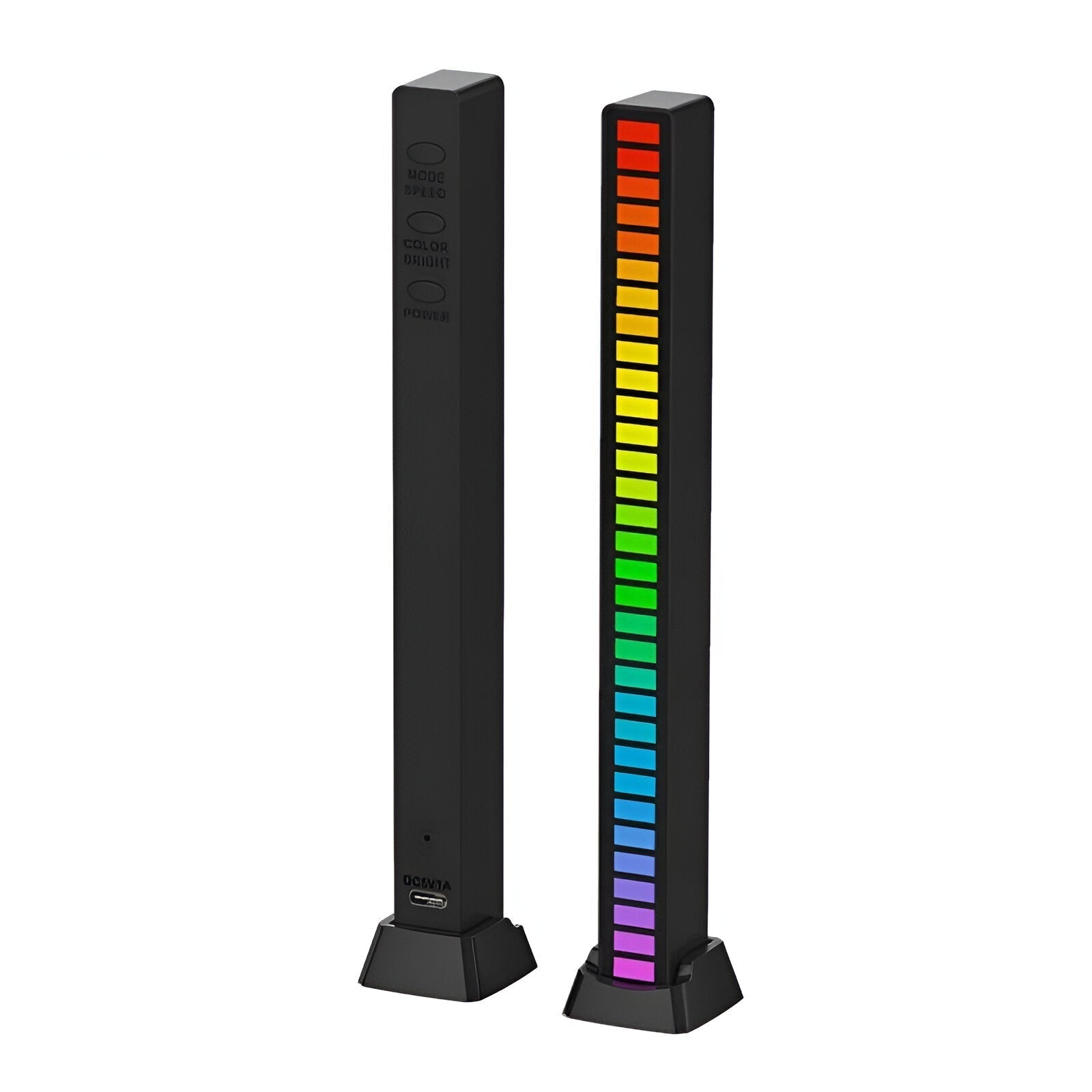 smart sound activated rgb light bar music sync led lighting