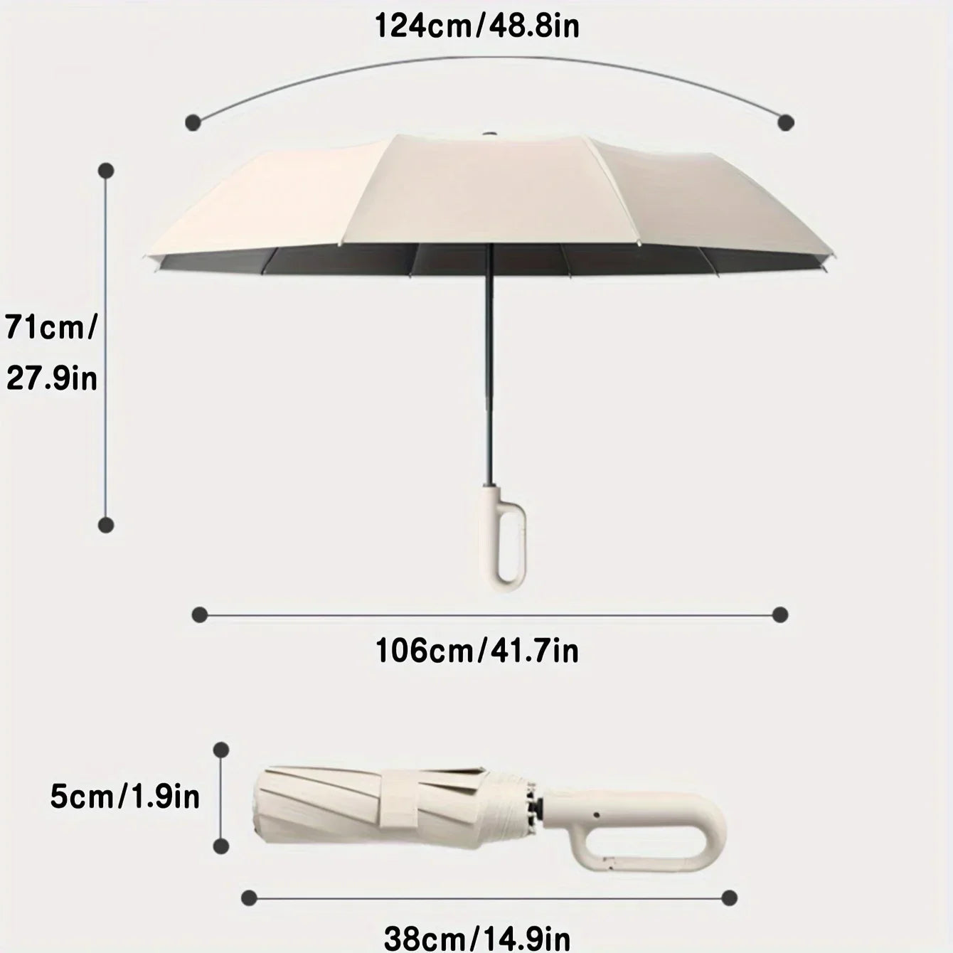 reinforced modern compact umbrella