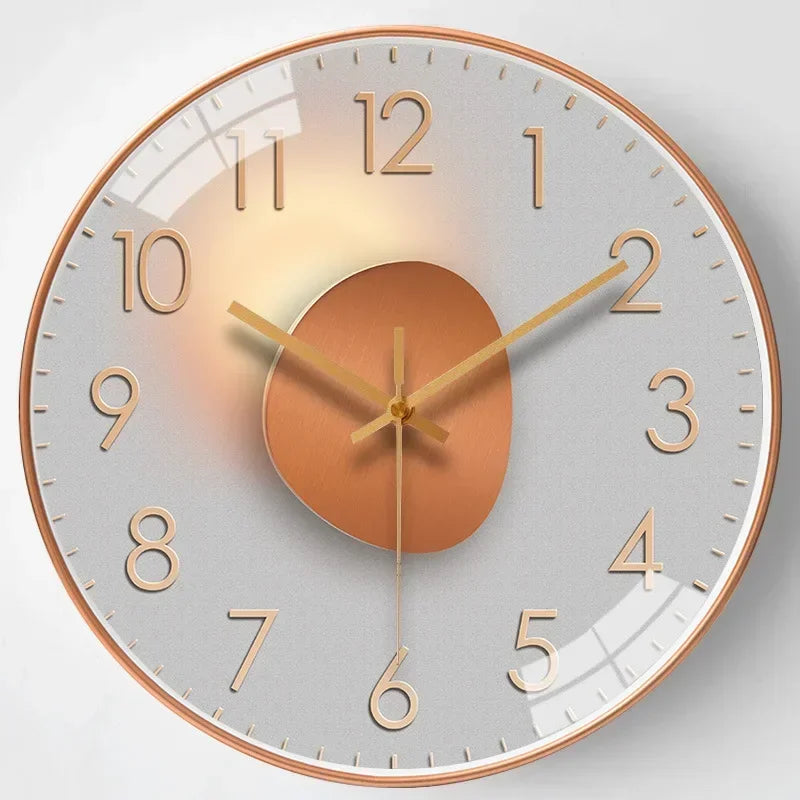 silent classic wall clock non ticking elegant timepiece