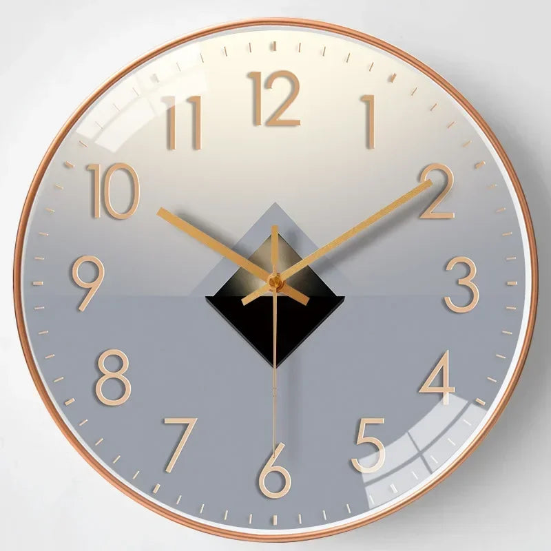silent classic wall clock non ticking elegant timepiece