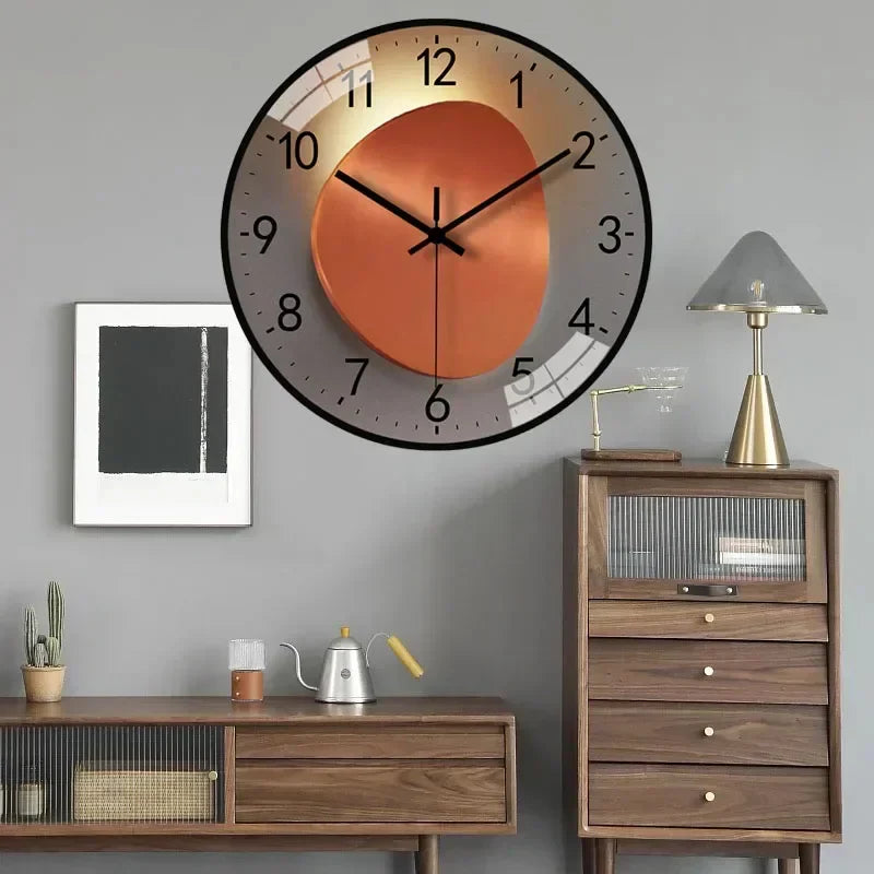 silent classic wall clock non ticking elegant timepiece