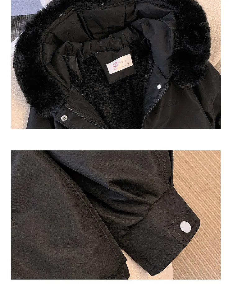 women detachable collar cloe down jacket