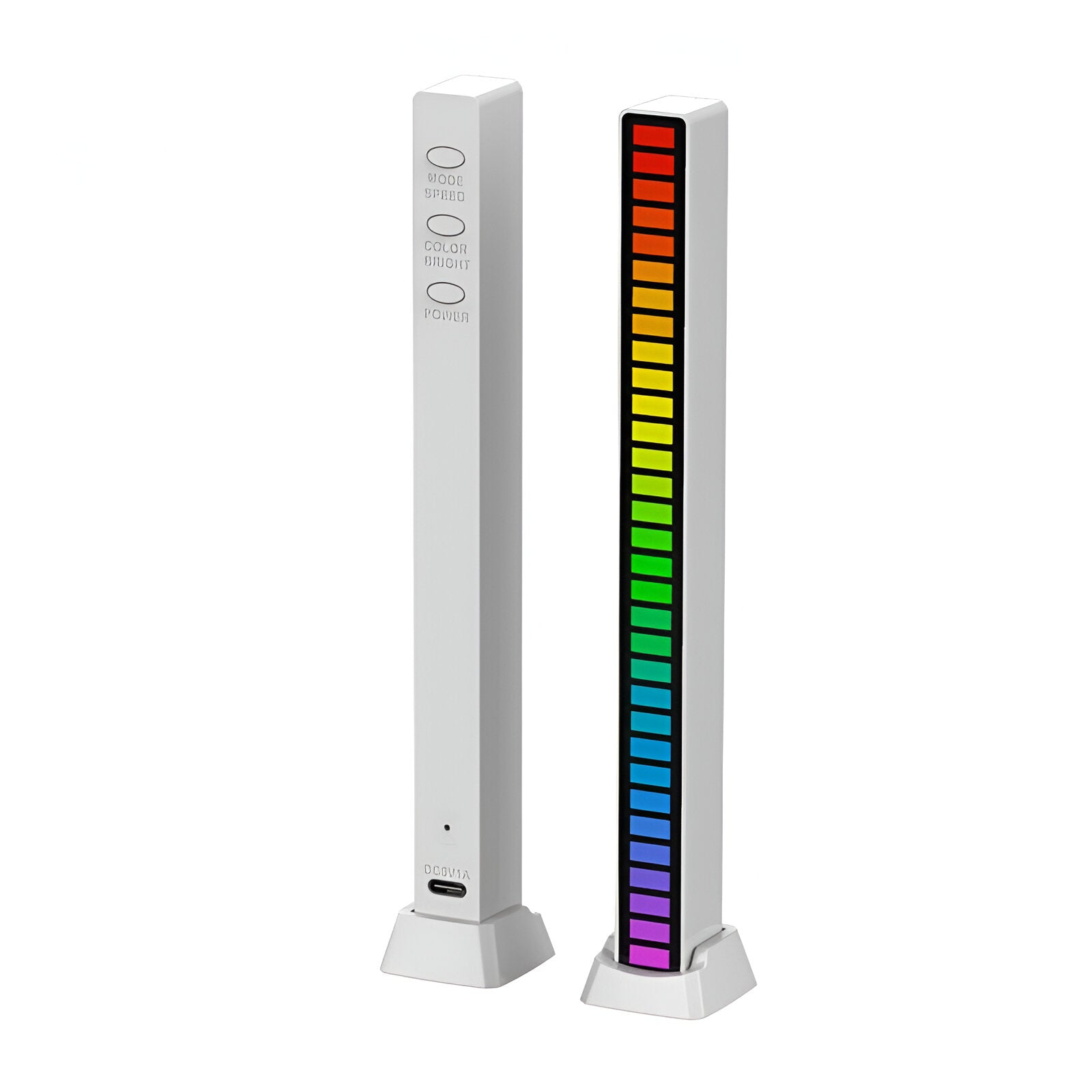 smart sound activated rgb light bar music sync led lighting