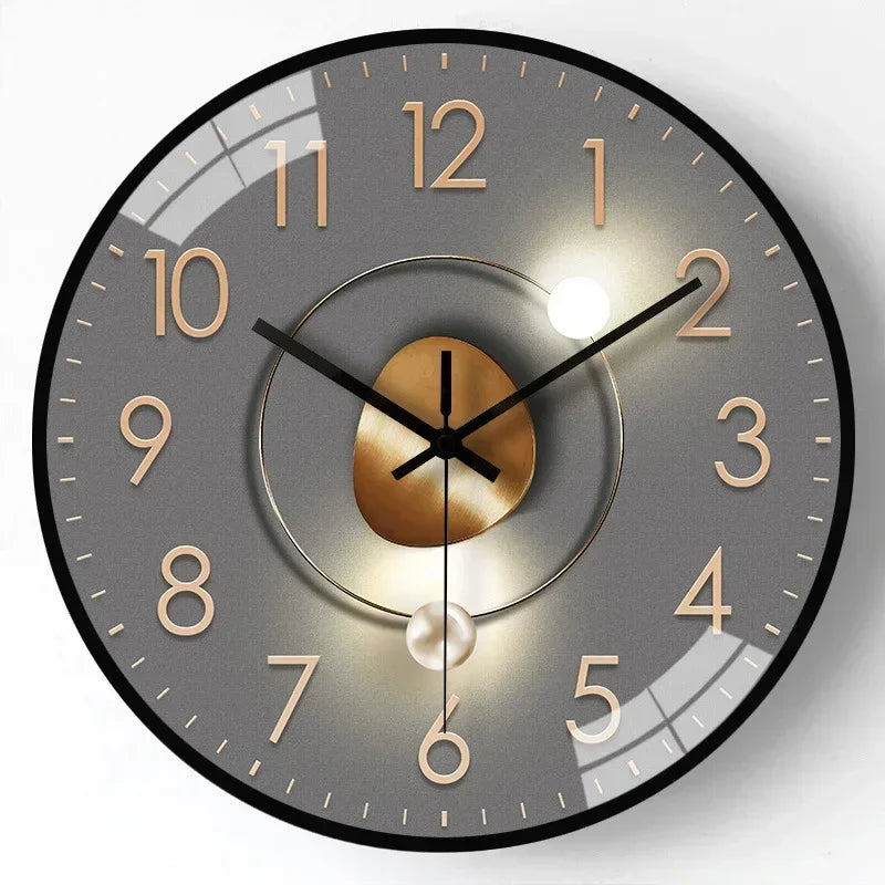 silent classic wall clock non ticking elegant timepiece