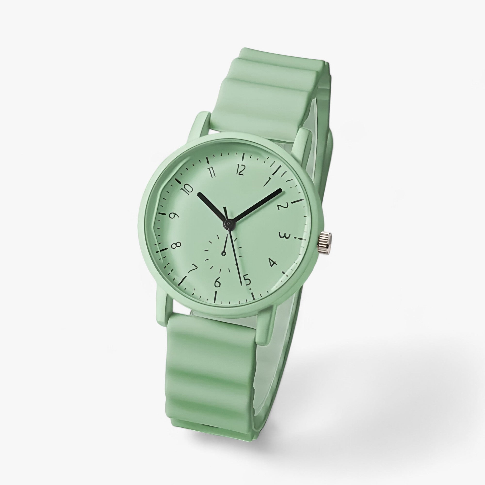 mina jelly colourful quartz watch elegant silicone strap
