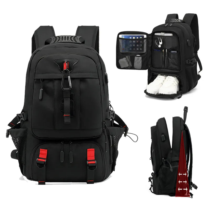 tech trek pro 50 80l ultimate backpack usb charging durable spacious