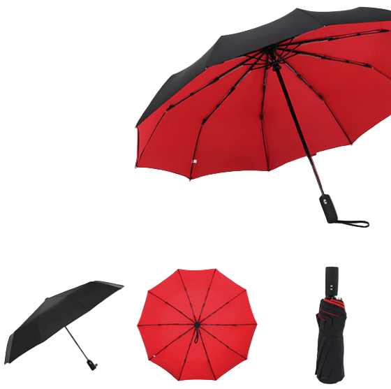 windproof storm umbrella durable compact lightweight