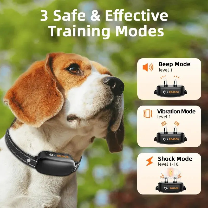 protrain rechargeable waterproof dog training collar remote