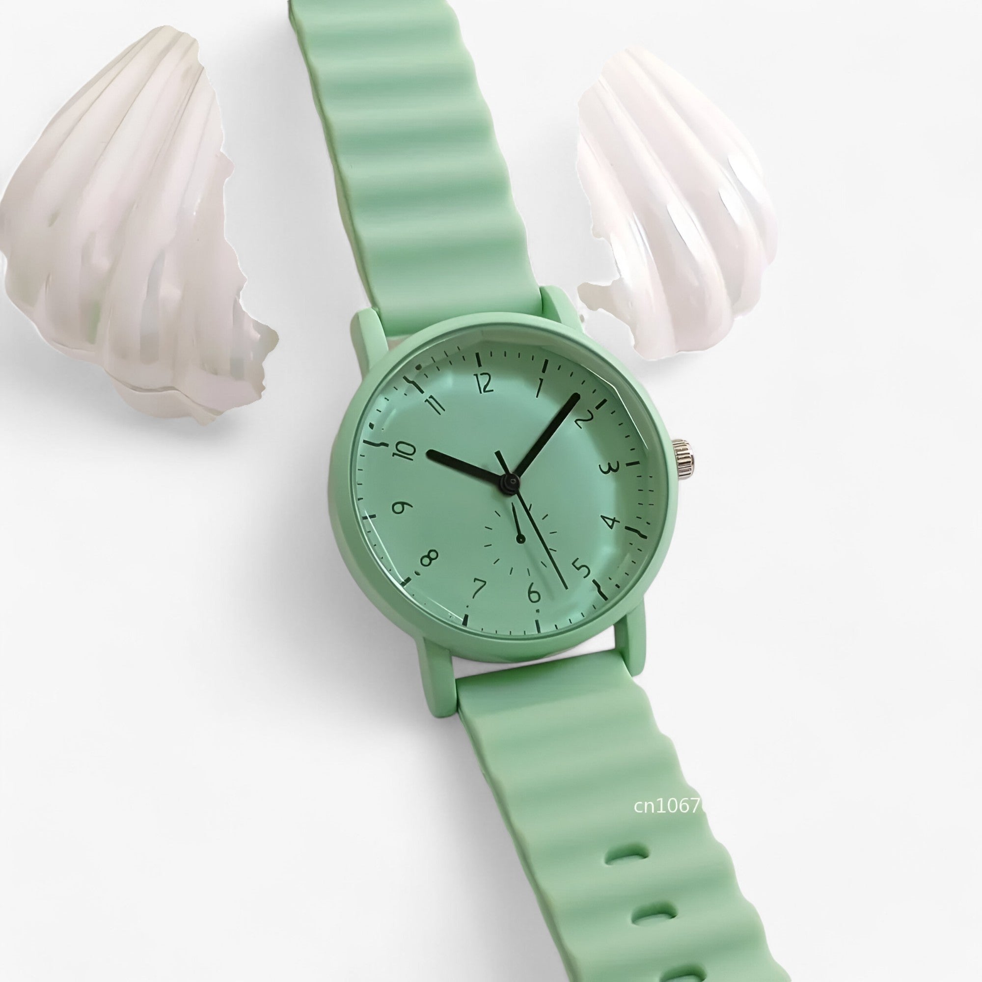 mina jelly colourful quartz watch elegant silicone strap