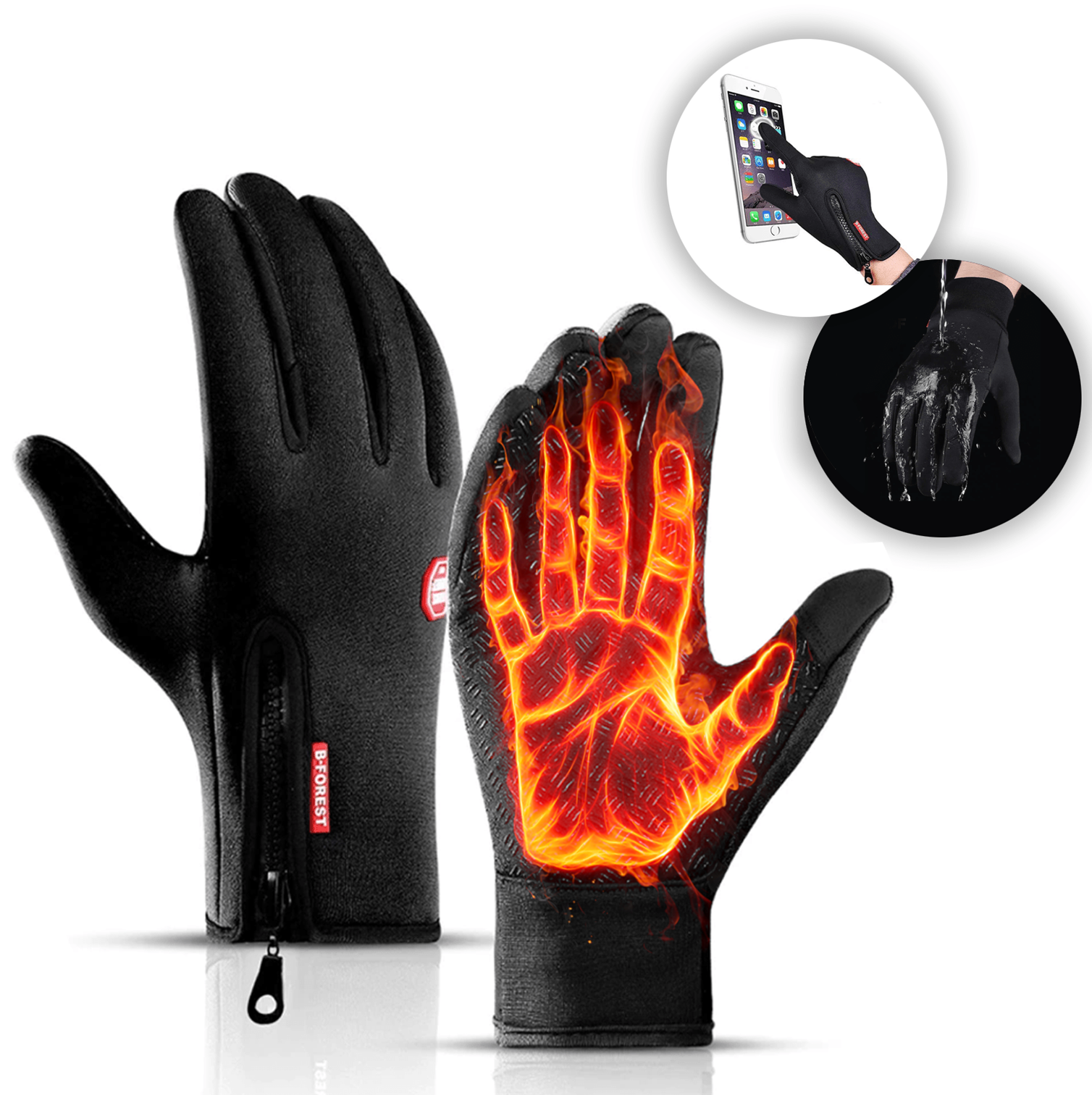 heated electric ski gloves men women