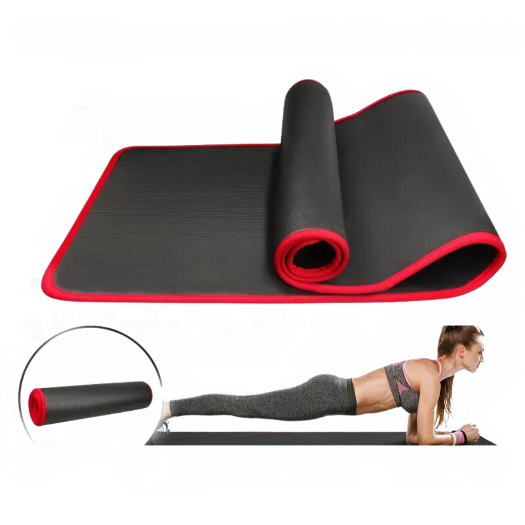 fleximat extra thick non slip yoga mat comfort stability