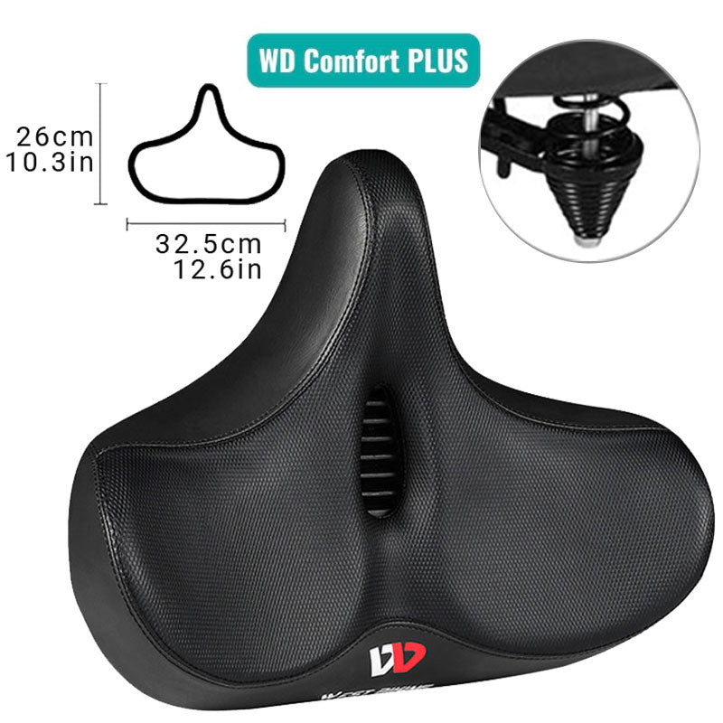 ride ease extra wide breathable comfortable bike saddle
