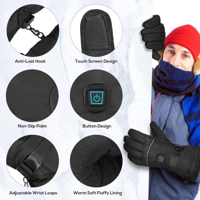 unisex heated gloves