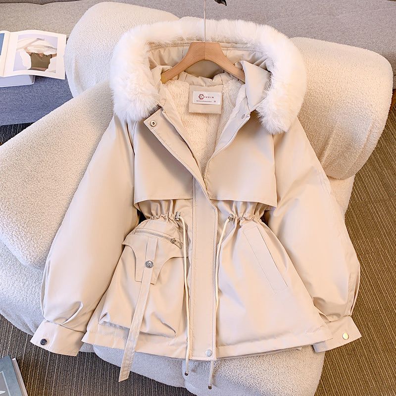 women detachable collar cloe down jacket