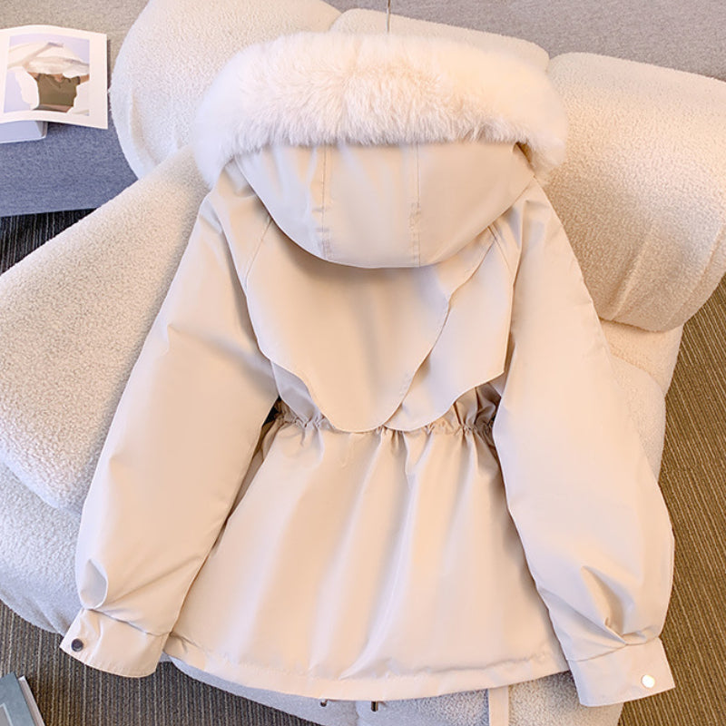 women detachable collar cloe down jacket