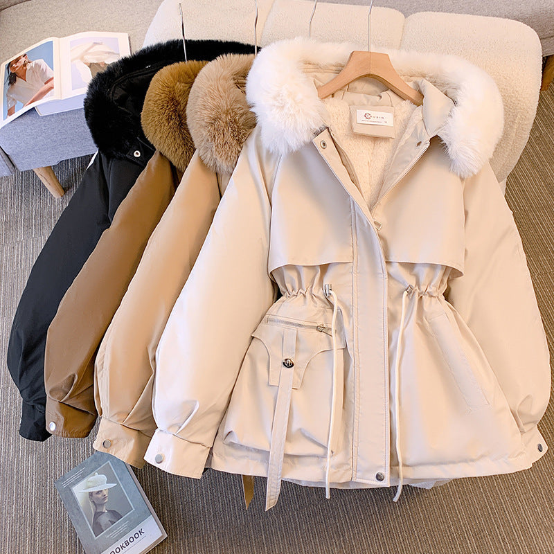 women detachable collar cloe down jacket