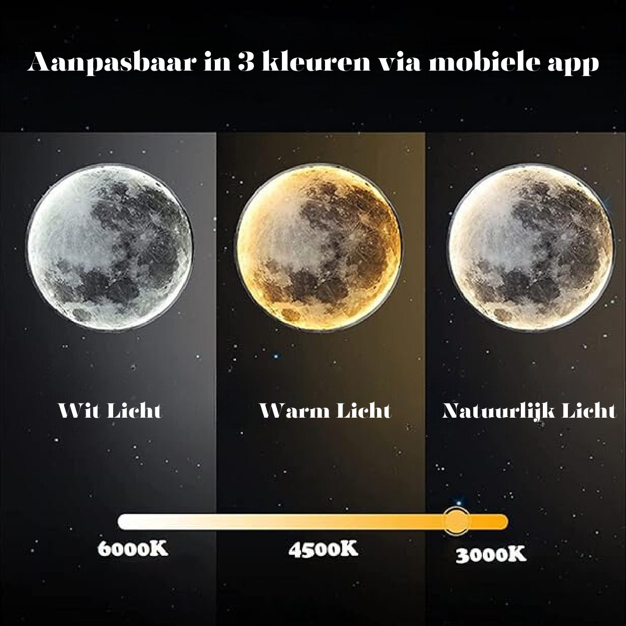 lunaglow adjustable moon wall light led ambiance