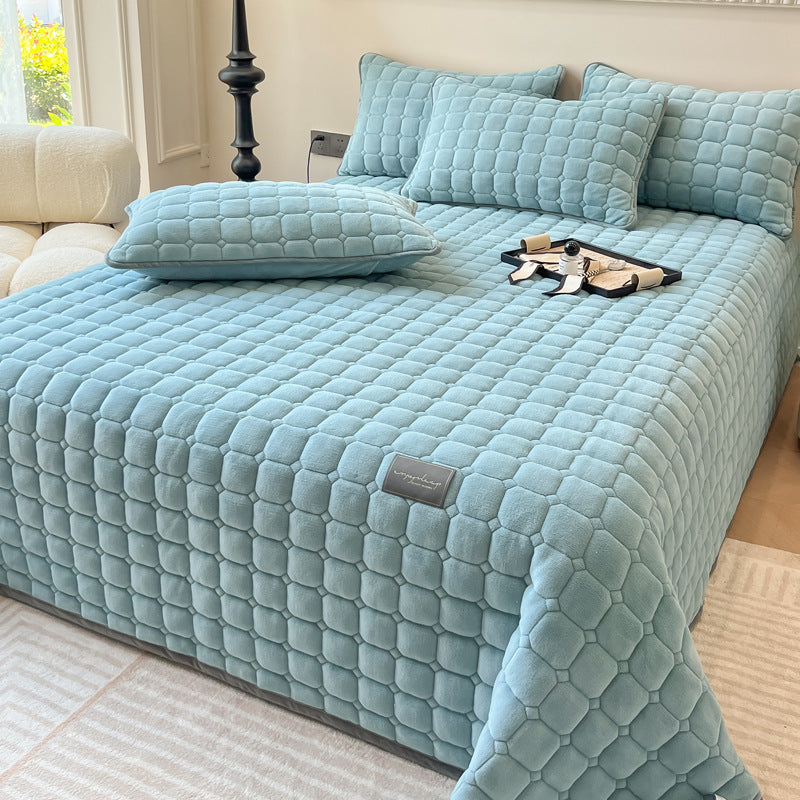 modern soft throw blanket square texture fluffy cover