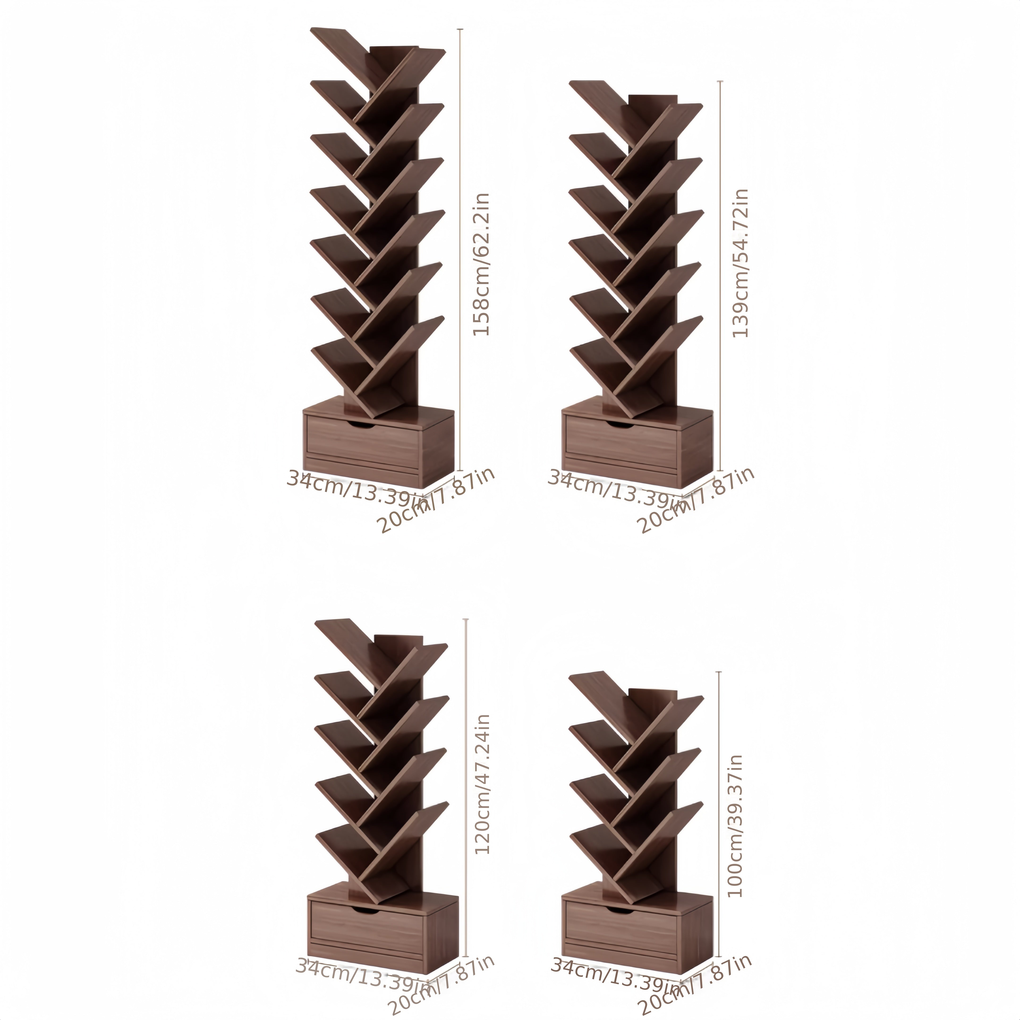 vertical bookcase space saving storage solution