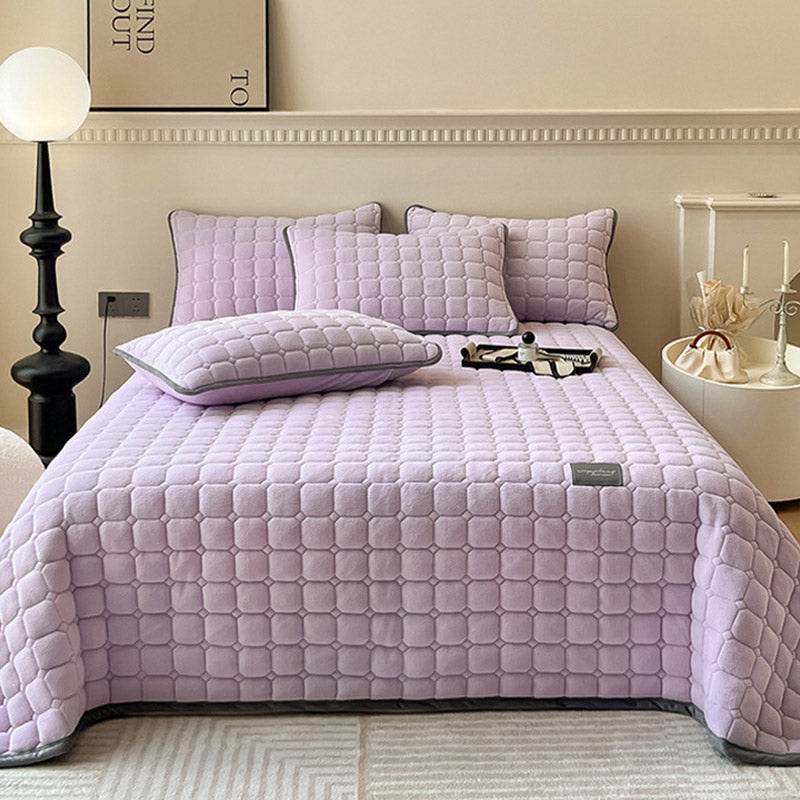 modern soft throw blanket square texture fluffy cover