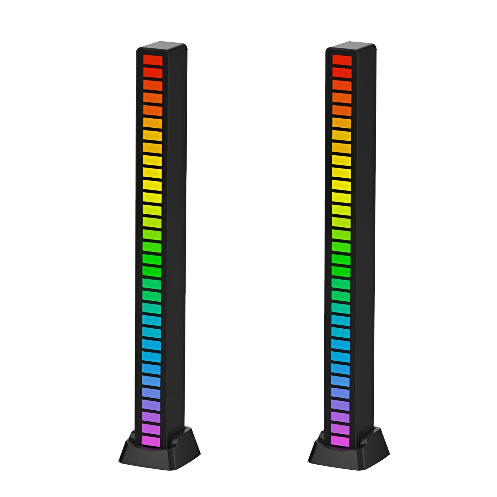 smart sound activated rgb light bar music sync led lighting