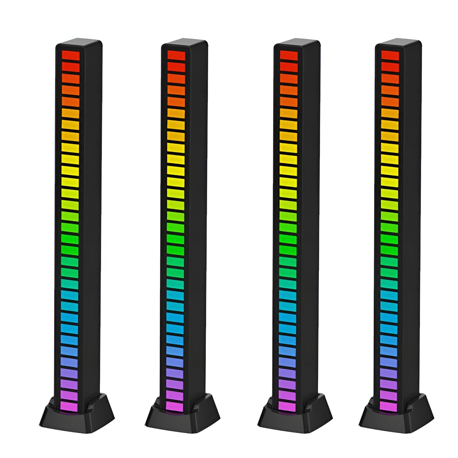 smart sound activated rgb light bar music sync led lighting