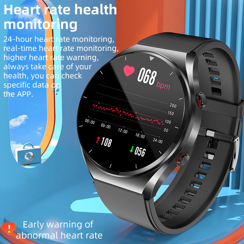 one click health monitor blood sugar glucose pressure ecg hrv watch