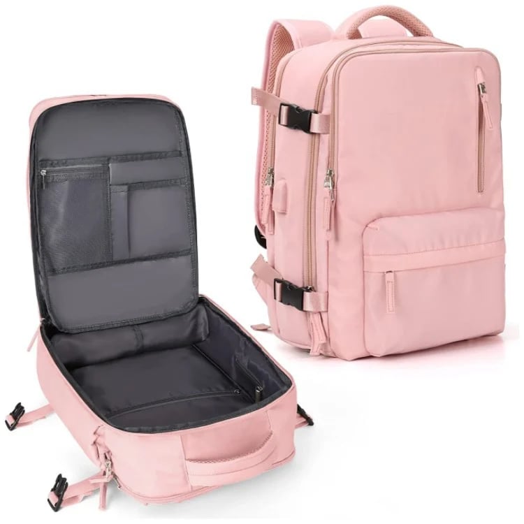 womens large waterproof travel backpack hiking rucksack usb charging