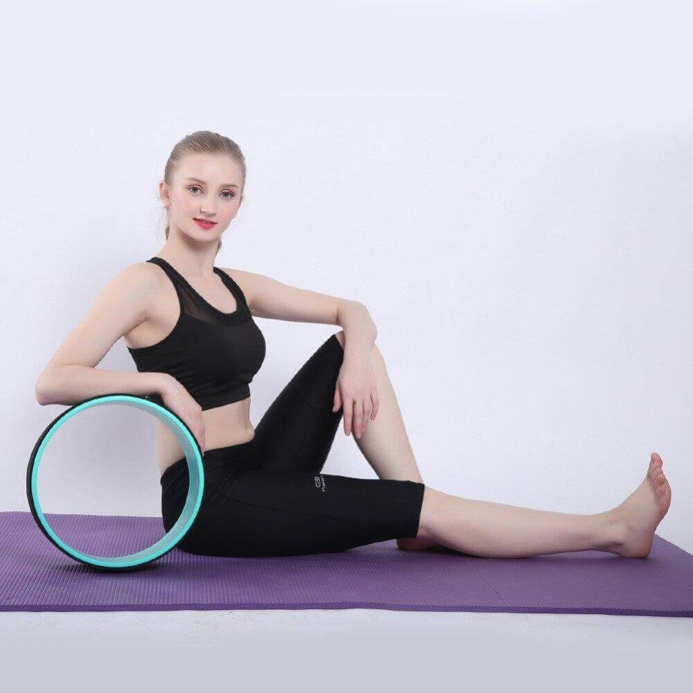 yoga wheel support flexibility strength back pain relief