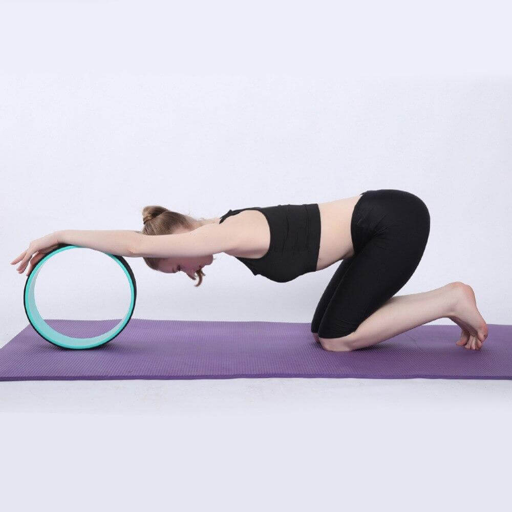 yoga wheel support flexibility strength back pain relief