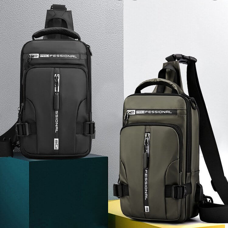 waterproof oxford crossbody bag anti theft usb charging multi pocket
