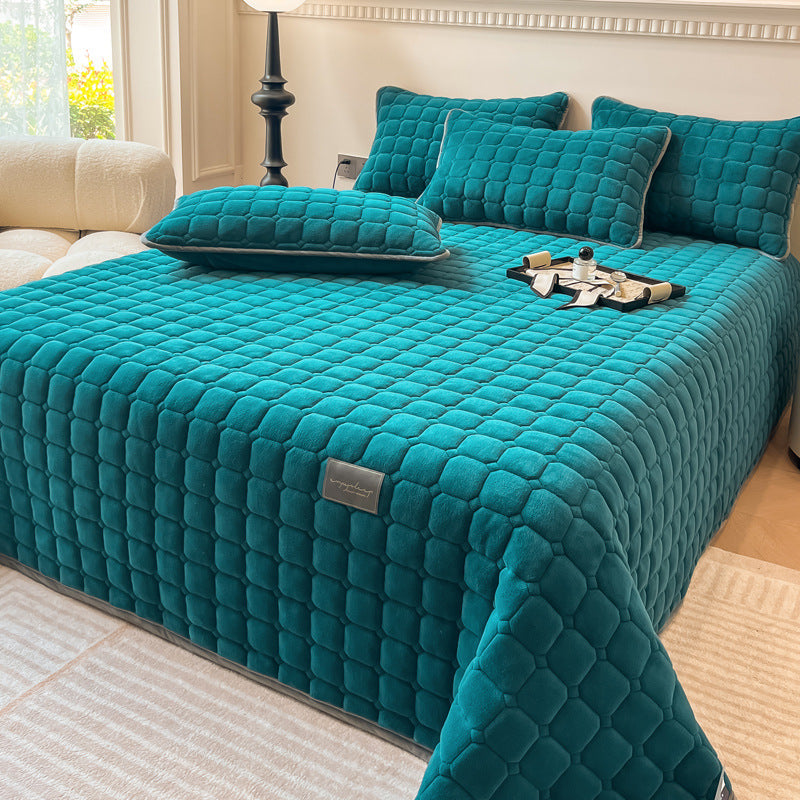 modern soft throw blanket square texture fluffy cover