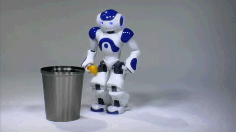 high tech artificial intelligence robot