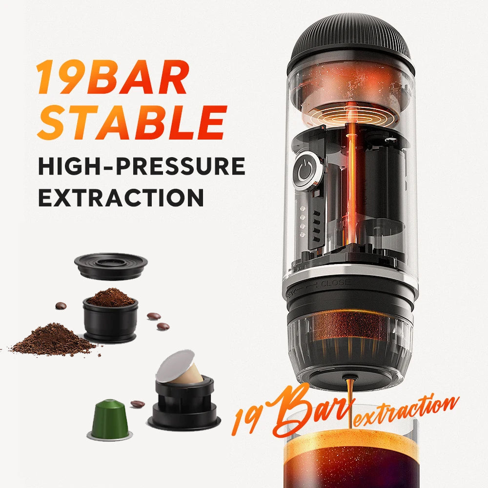 self heating portable electric espresso maker usb c coffee