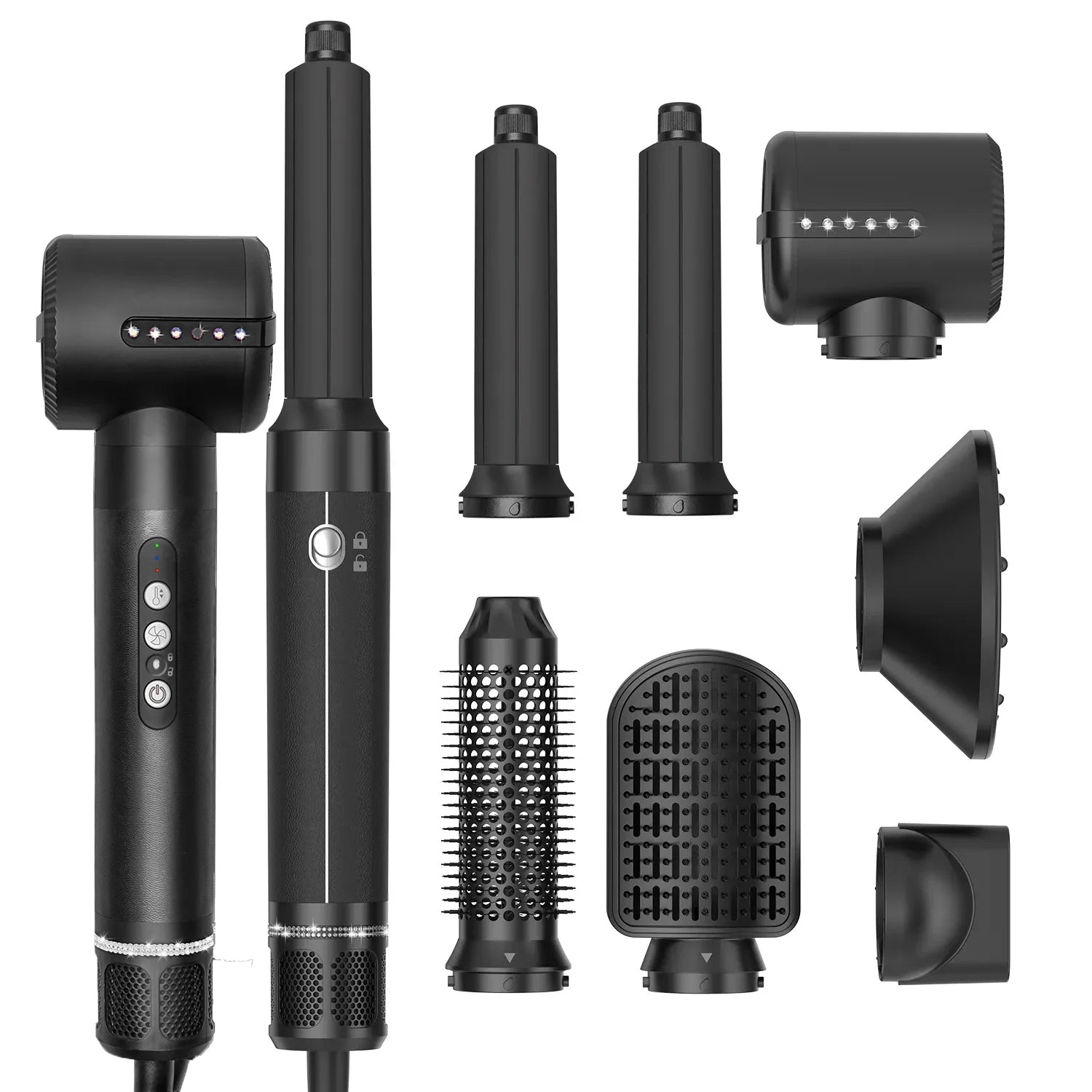 7 in 1 airwrap hair styler multi functional tool curls waves straighte