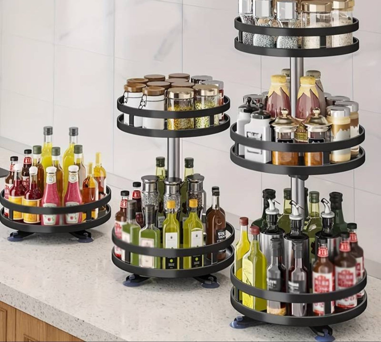 twistrack 360 rotating storage shelf space saving organizer